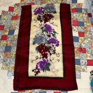 Vintage Vera Neumann Vera Prima oblong silk scarf  50” x 15.5”